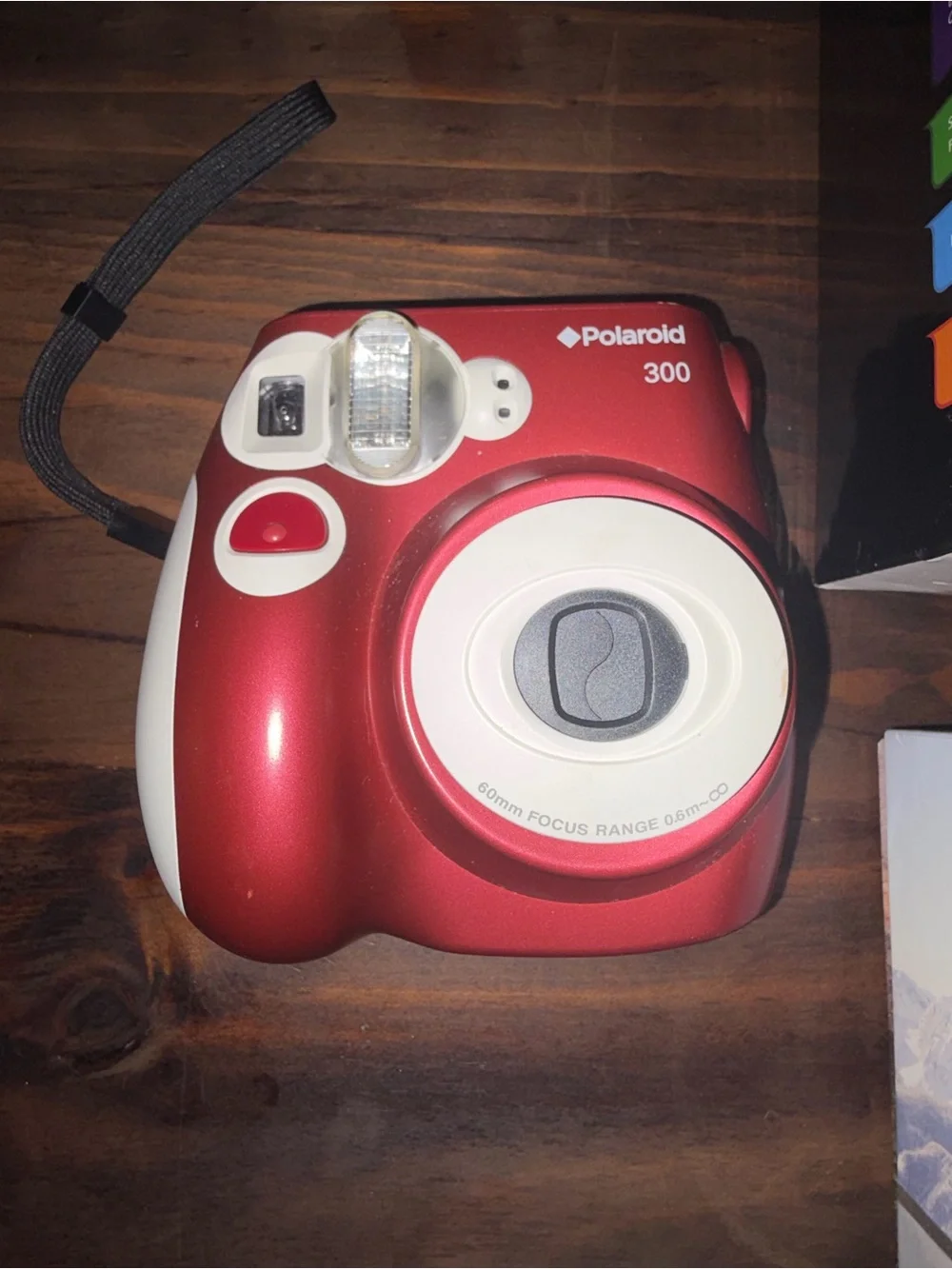 Polaroid 300 Instant Camera - Red and White